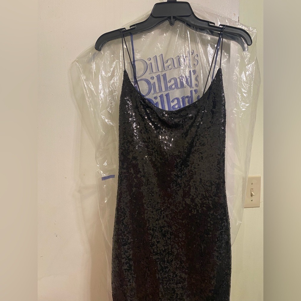 Black sequin dress